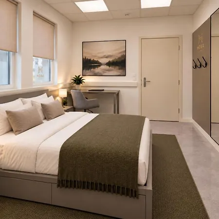 Appartement Meba Living - Business Mit Kueche Wifi Minibar Smart Tv Office Office Kostenloser Parklpatz Im Hof *